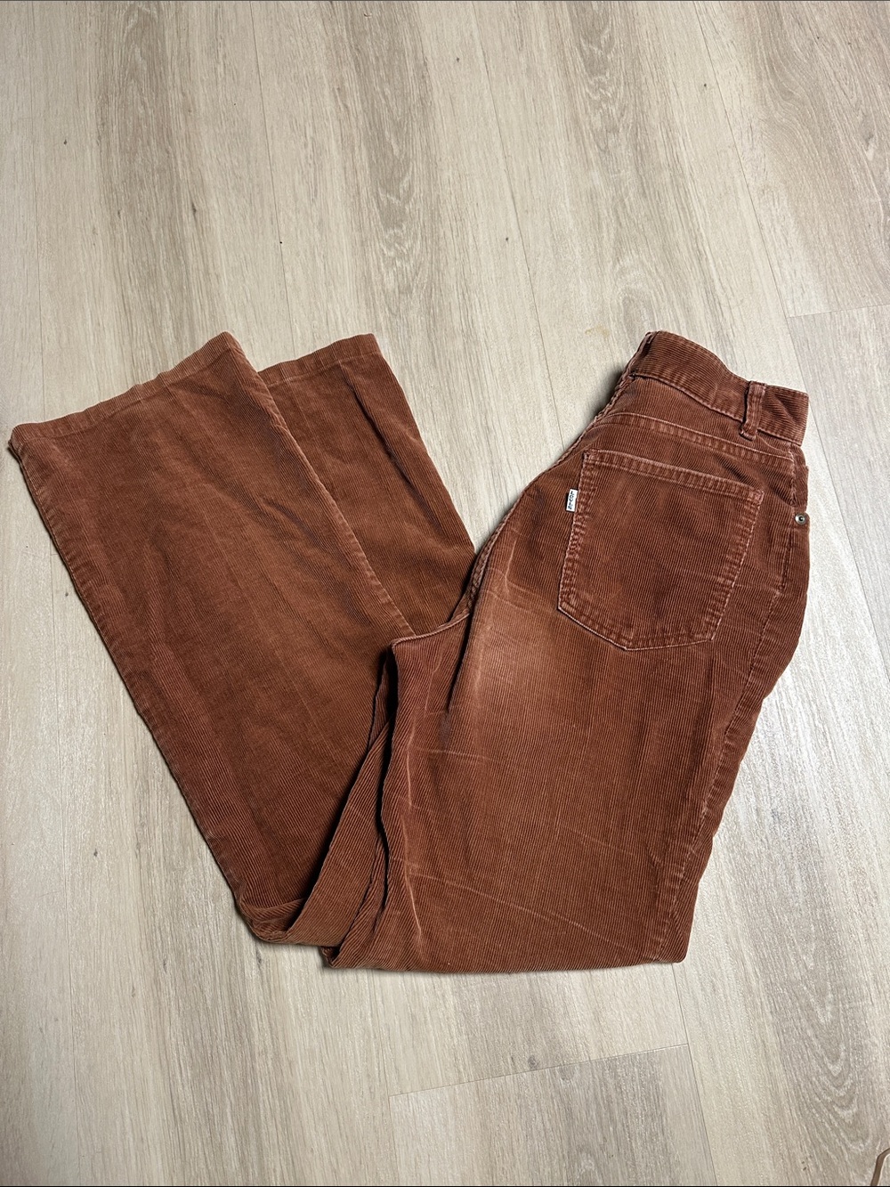 Levi's Women's Rust Brown Corduroy Straight Leg Jeans